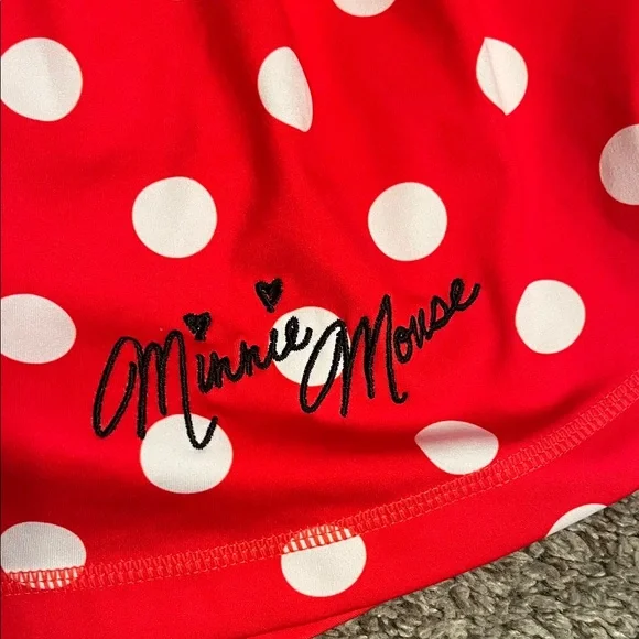 Disney Minnie Mouse Red and White Polka Dot Skater Skirt - Picture 4 of 7